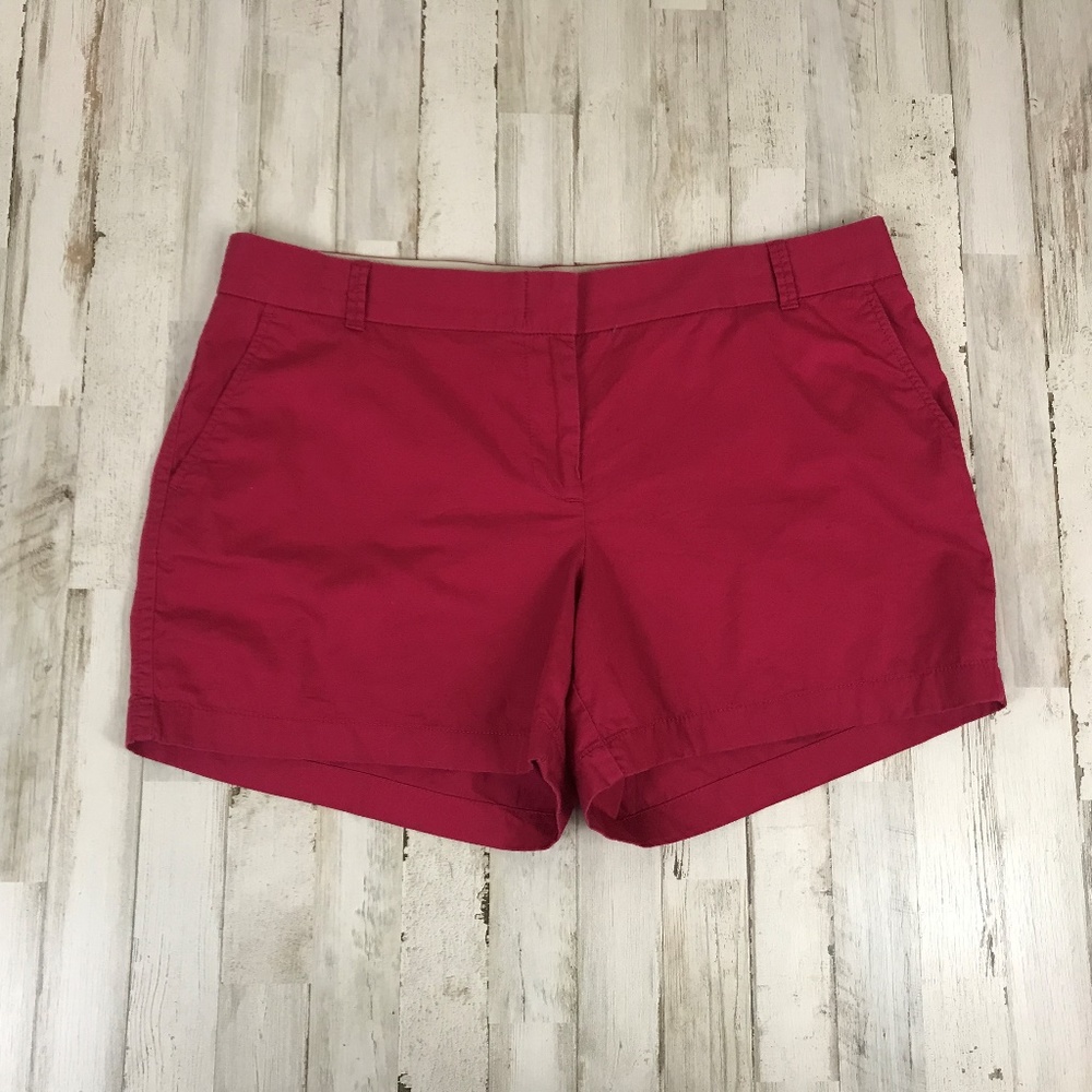 J. Crew Womens Shorts 14 Pink Broken-In Chinos - Picture 4 of 8